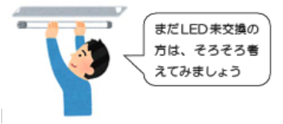 蛍光灯は再来年でおしまい LED取替工事の取扱い